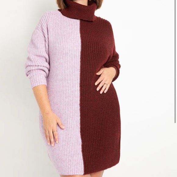 NWT ELOQUII Turtleneck Tunic Sweater Dress - Picture 2 of 8